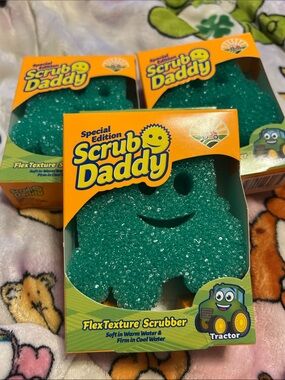 Special Edition Tractor Scrub Daddy FlexTexture Scrubber - getting all three
